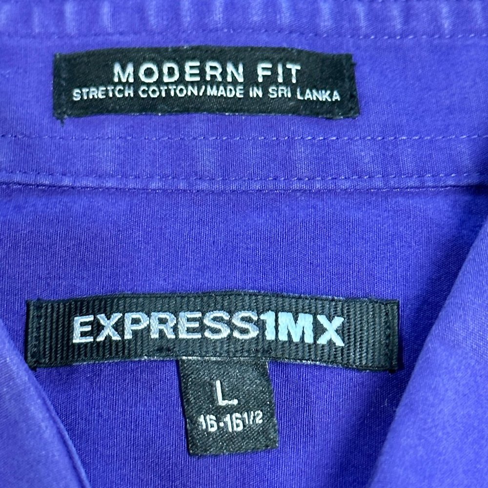 Express Classic Solid Stretch Cotton 1mx Dress Sh… - image 3